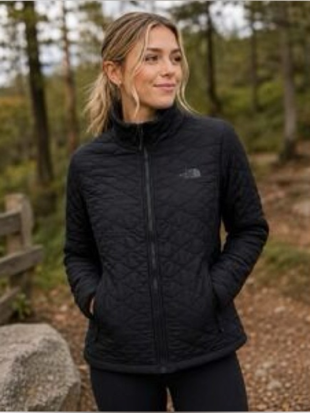 The North Face Jacket Women's Thermoball Quilted Puffer Jacket size Small